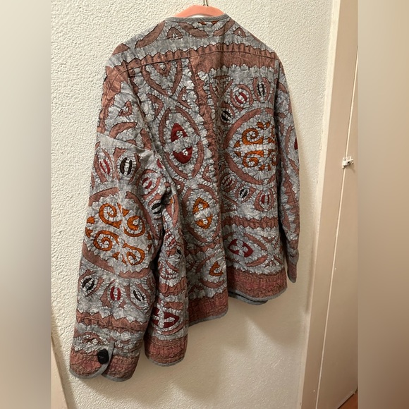 The Territory Ahead Cotton Quilted Women’s Jacket Size L Gray/Brown Color - Picture 4 of 9